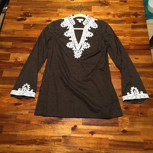LAST CALL Semi Sheer Long Sleeve Tunic
